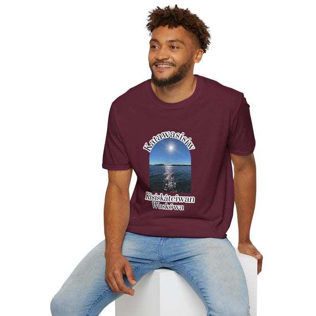 Cree Saskatchewan Skies Unisex Softstyle T-Shirt