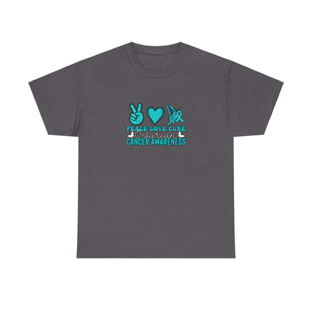 Peace Love Cure Unisex Heavy Cotton Tee