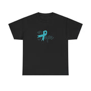 Ovarian Cancer Hope Unisex Heavy Cotton Tee