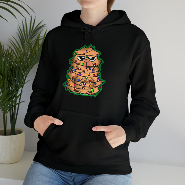 Christmas cat Unisex Heavy Blend™ Hooded Sweatshirt