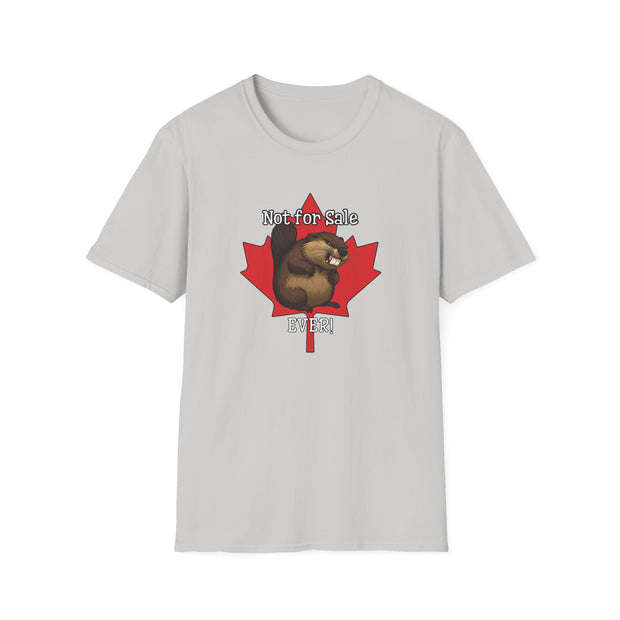 Angry Beaver Unisex T-Shirt - Not For Sale Maple Leaf Design