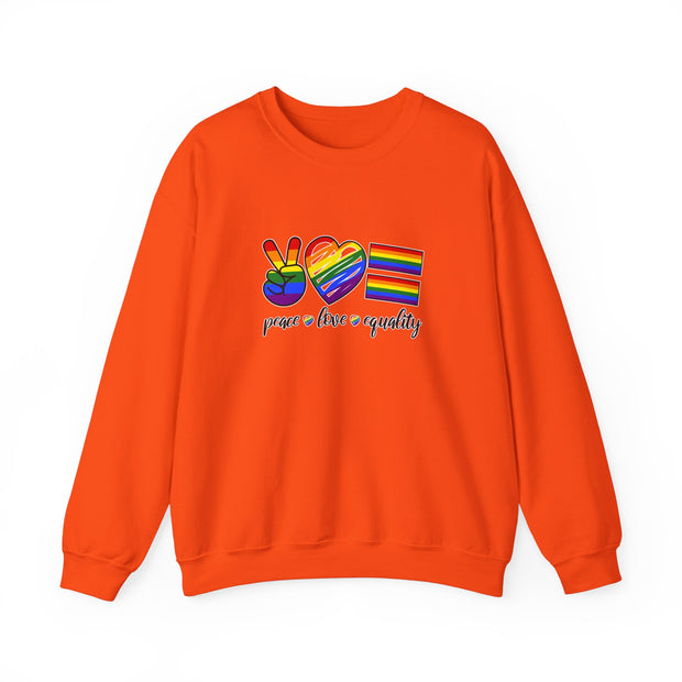 Peace Love Equality Unisex Heavy Blend™ Crewneck Sweatshirt