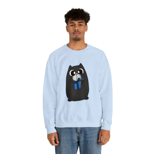 Christmas cat Unisex Heavy Blend™ Crewneck Sweatshirt