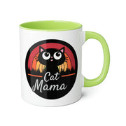 Cat Mama Accent Mugs, 11oz