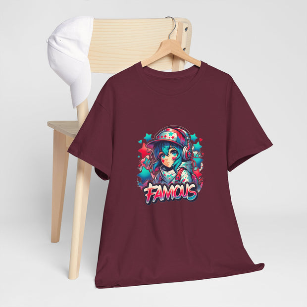 Graffiti Anime Girls Unisex Heavy Cotton Tee