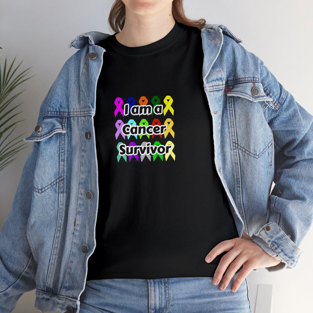 Cancer Survivor Unisex Heavy Cotton Tee