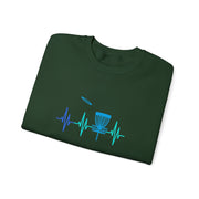 Disc Golf Heartbeat Unisex Heavy Blend™ Crewneck Sweatshirt