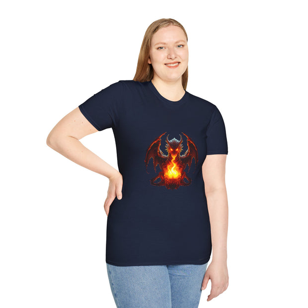 Fire Dragon Unisex Softstyle T-Shirt