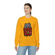 Christmas cat Unisex Heavy Blend™ Crewneck Sweatshirt