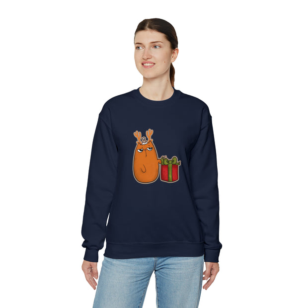 Christmas cat Unisex Heavy Blend™ Crewneck Sweatshirt