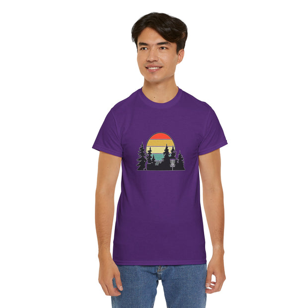 Retro Disc Golf Unisex Heavy Cotton Tee