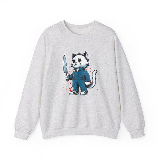 Horror Movie Cats Unisex Heavy Blend™ Crewneck Sweatshirt
