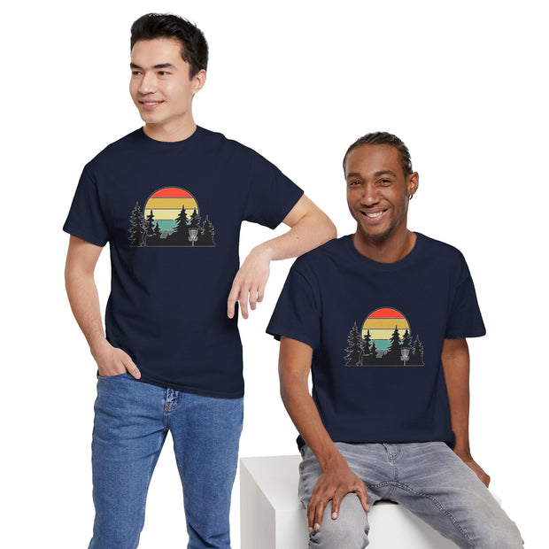 Retro Disc Golf Unisex Heavy Cotton Tee