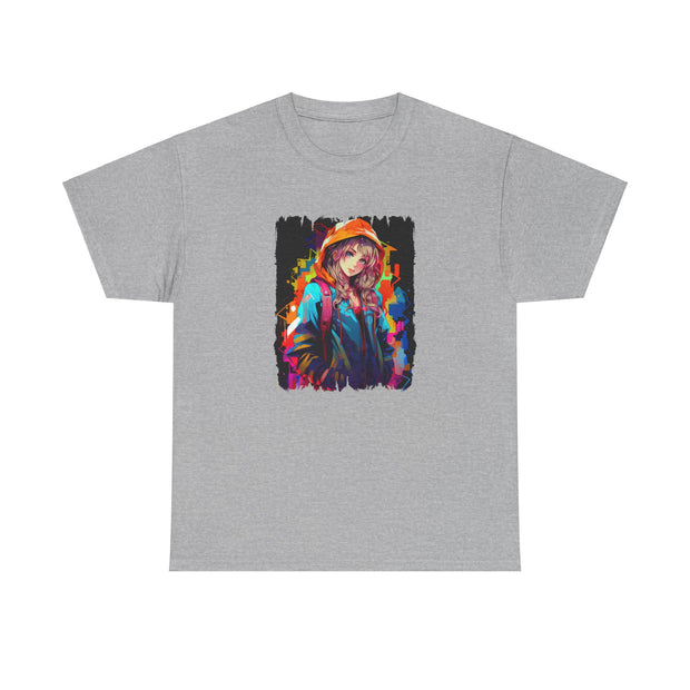 Graffiti Anime Girls Unisex Heavy Cotton Tee