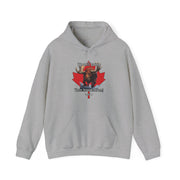 Hooded Sweatshirt Charging Moose Maple Leaf Canada Pride