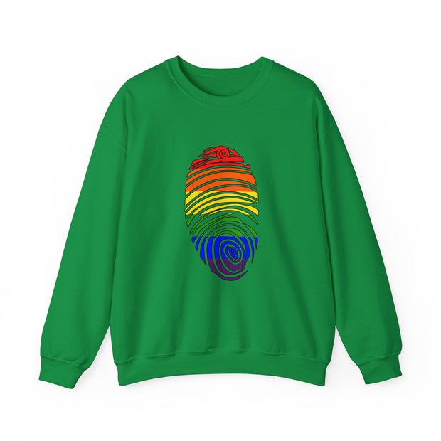 Pride Fingerprint Unisex Heavy Blend™ Crewneck Sweatshirt