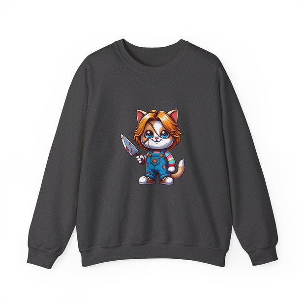 Horror Movie Cats Unisex Heavy Blend™ Crewneck Sweatshirt