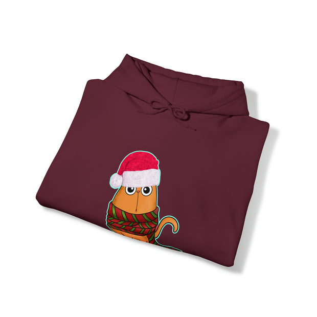 Christmas cat Unisex Heavy Blend™ Hooded Sweatshirt