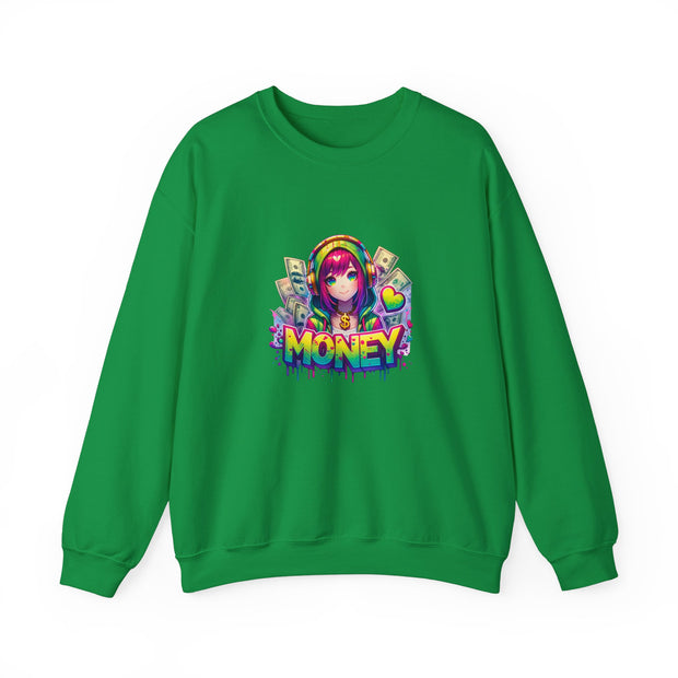 Graffiti Anime Girls Unisex Heavy Blend™ Crewneck Sweatshirt
