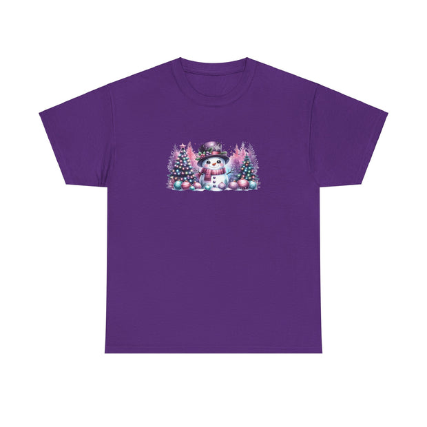 Pastel Snowman Unisex Heavy Cotton Tee