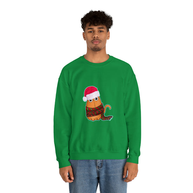 Christmas cat Unisex Heavy Blend™ Crewneck Sweatshirt