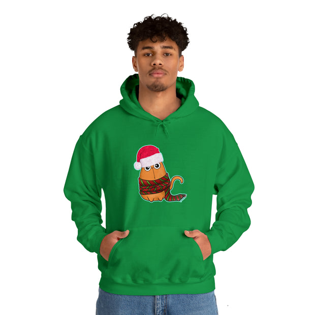Christmas cat Unisex Heavy Blend™ Hooded Sweatshirt