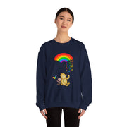 Winnie the Pooh Raining Pride Unisex Heavy Blend™ Crewneck Sweatshirt