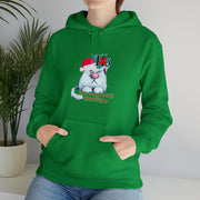 Christmas cat Unisex Heavy Blend™ Hooded Sweatshirt