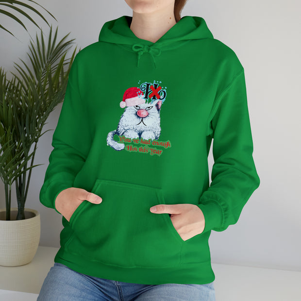 Christmas cat Unisex Heavy Blend™ Hooded Sweatshirt
