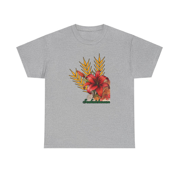 Saskatchewan Lily Unisex Heavy Cotton Tee