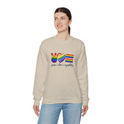 Peace Love Equality Unisex Heavy Blend™ Crewneck Sweatshirt