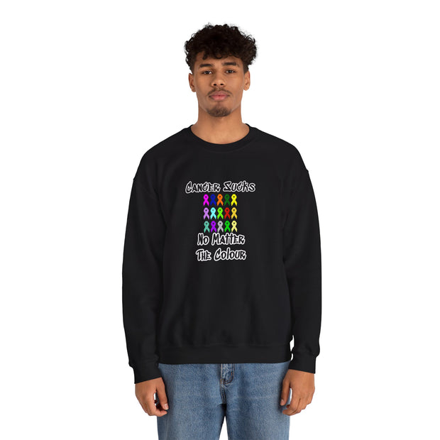 Cancer Sucks Unisex Heavy Blend™ Crewneck Sweatshirt
