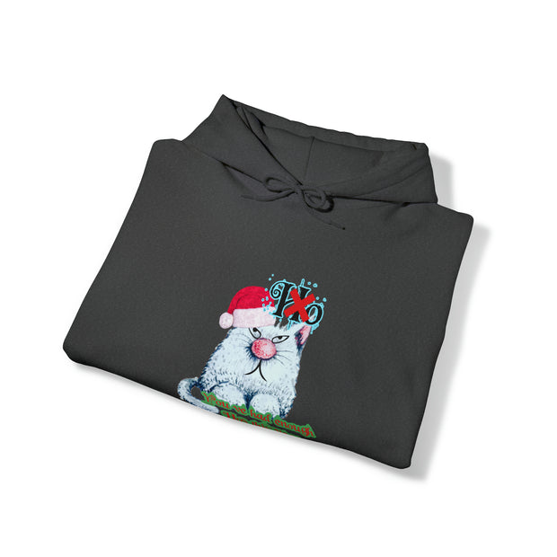 Christmas cat Unisex Heavy Blend™ Hooded Sweatshirt