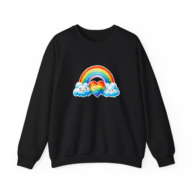 Rainbow Love Unisex Heavy Blend™ Crewneck Sweatshirt