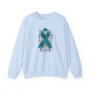 In this Family Support Unisex Heavy Blend™ Crewneck Sweatshirt