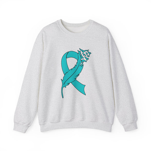 Teal Ribbon Unisex Heavy Blend™ Crewneck Sweatshirt