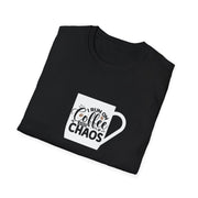 I Run on Coffee and Chaos Unisex Softstyle T-Shirt