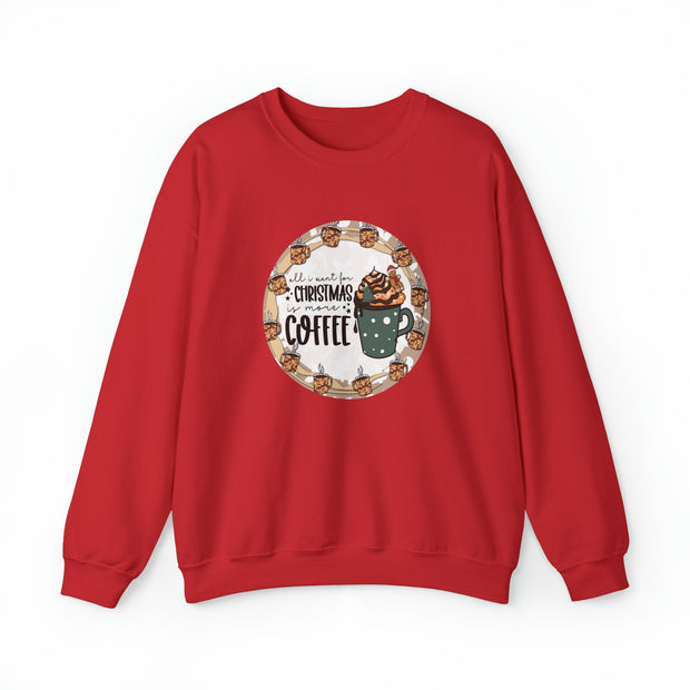 Christmas Coffee Unisex Heavy Blend™ Crewneck Sweatshirt