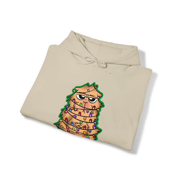 Christmas cat Unisex Heavy Blend™ Hooded Sweatshirt