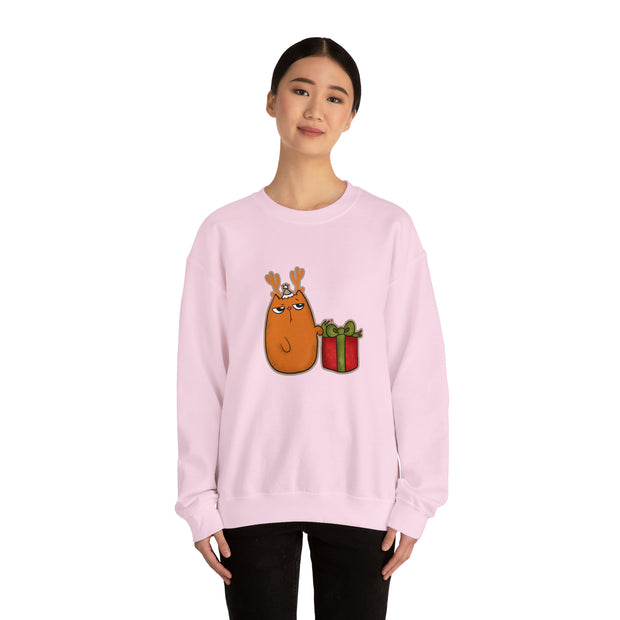 Christmas cat Unisex Heavy Blend™ Crewneck Sweatshirt
