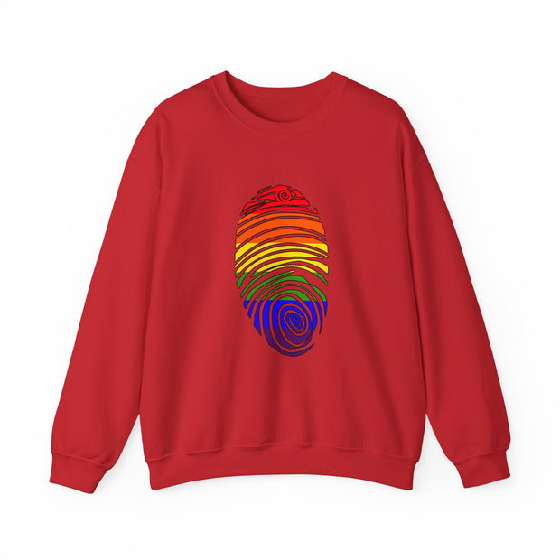 Pride Fingerprint Unisex Heavy Blend™ Crewneck Sweatshirt
