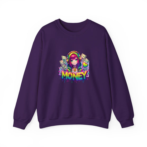 Graffiti Anime Girls Unisex Heavy Blend™ Crewneck Sweatshirt