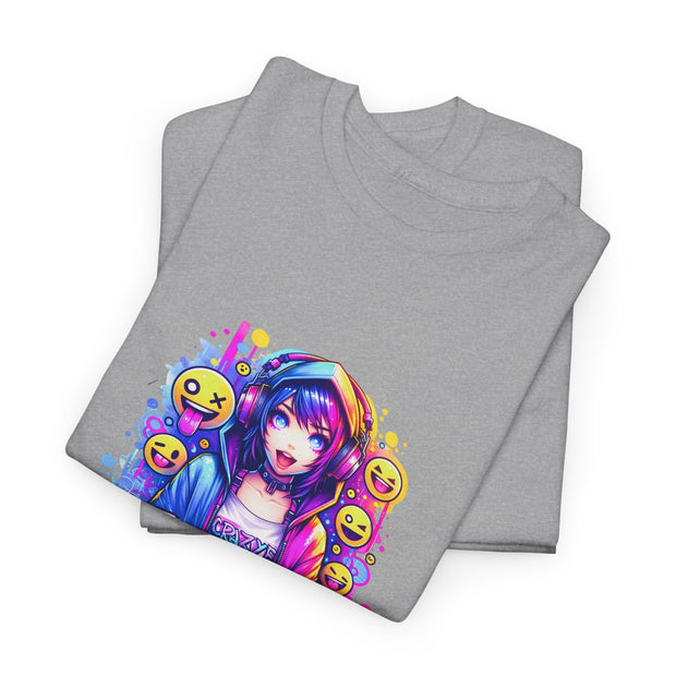 Graffiti Anime Girls Unisex Heavy Cotton Tee