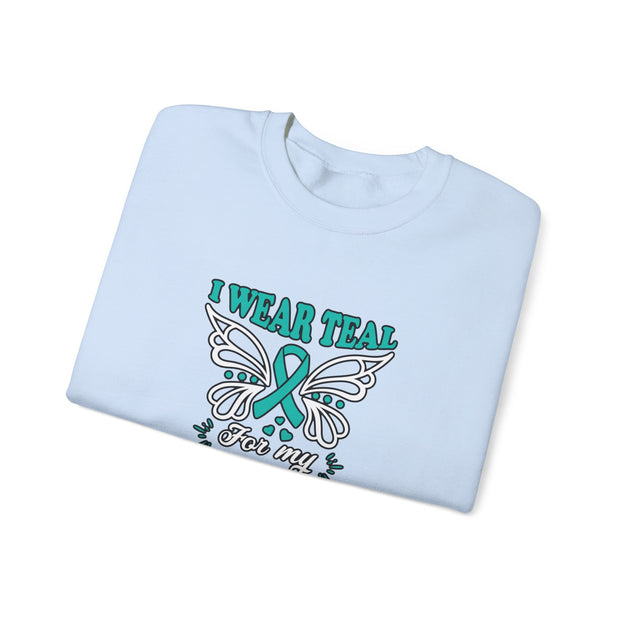 Teal for Mom Unisex Heavy Blend™ Crewneck Sweatshirt