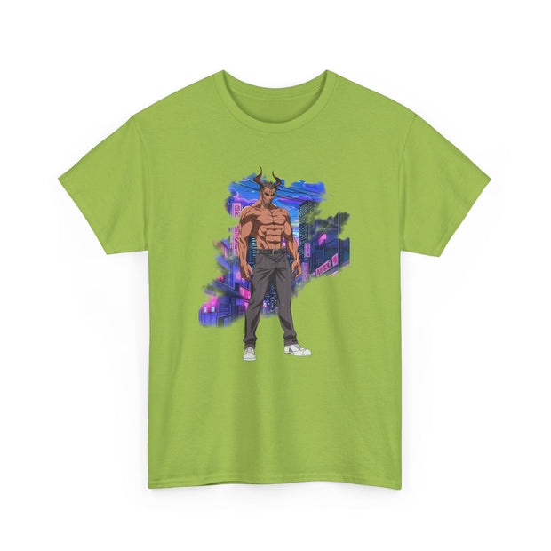 Anime Male Demon Unisex Heavy Cotton Tee