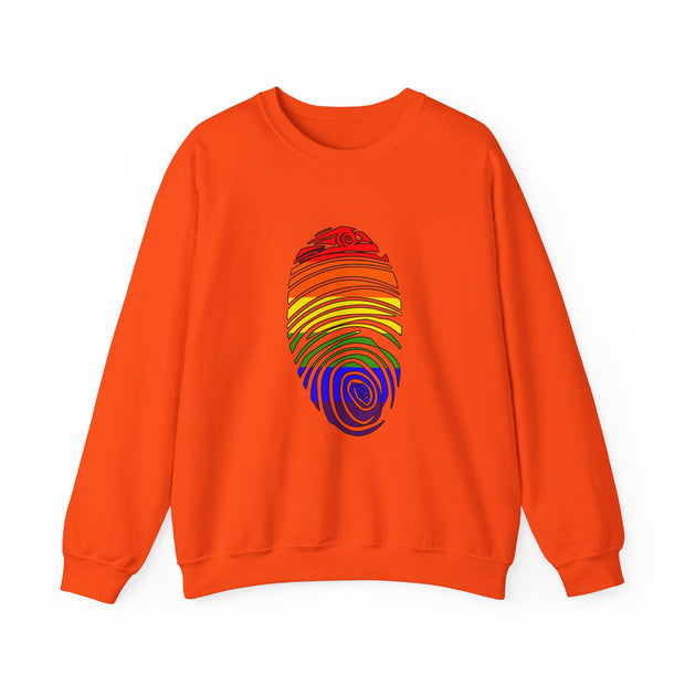Pride Fingerprint Unisex Heavy Blend™ Crewneck Sweatshirt