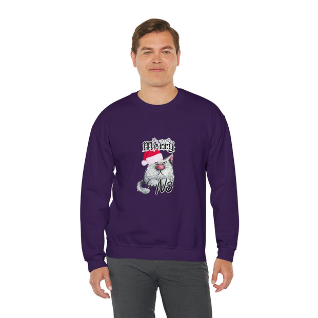 Christmas cat Unisex Heavy Blend™ Crewneck Sweatshirt