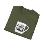 I Run on Coffee and Chaos Unisex Softstyle T-Shirt