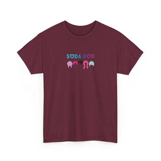 Colorful Soda Pop Unisex Heavy Cotton Tee | Fun Graphic Tee for All Occasions, Festival Apparel, Casual Wear, Gift Ideas, Summer Style