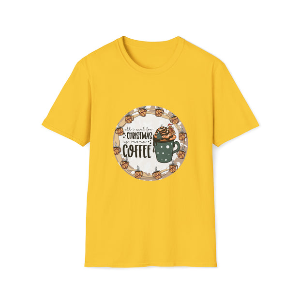 Christmas Coffee Unisex Softstyle T-Shirt